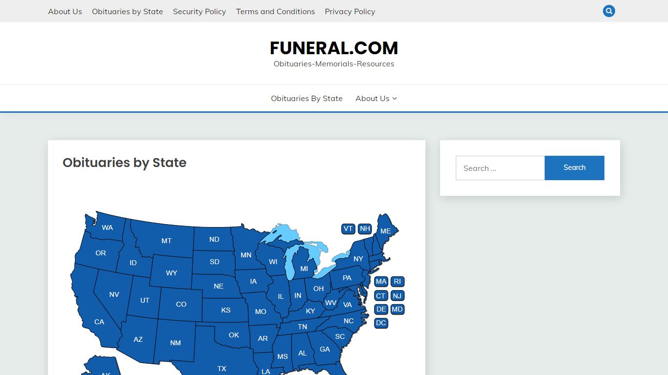 Obituaries by State – funeral.com
